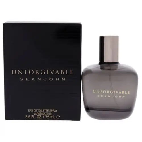 Sean John Unforgivable perfume bottle and packaging on a white background