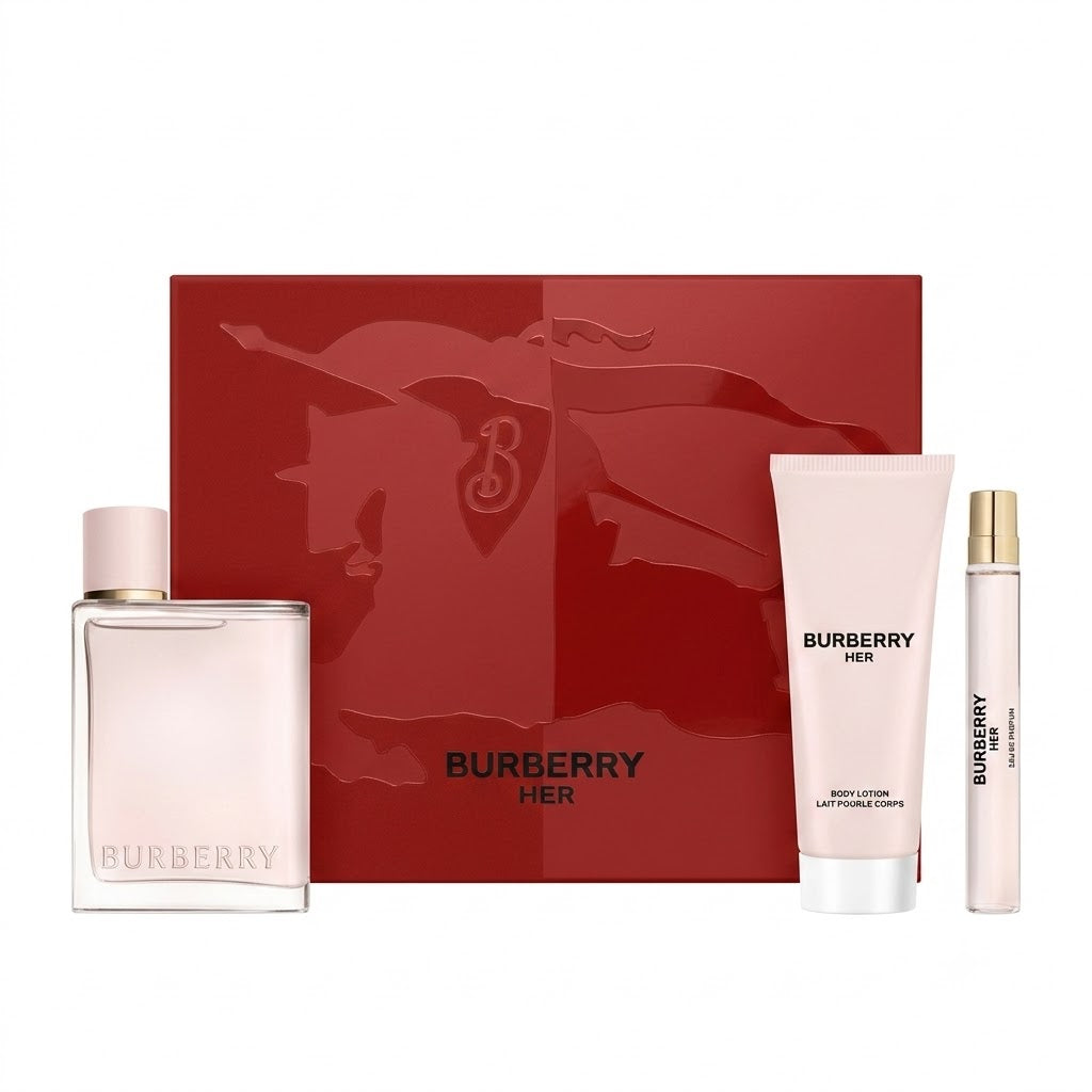 蜜柑※プロフ必読 ⭐︎BURBERRY HER パルファム 30ml セット Burberry Her Eau de Parfum Trio Gift Set – Perfume Paradise