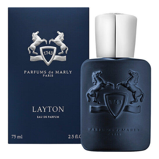 Parfums de Marly Layton Eau de Parfum bottle and packaging on a white background
