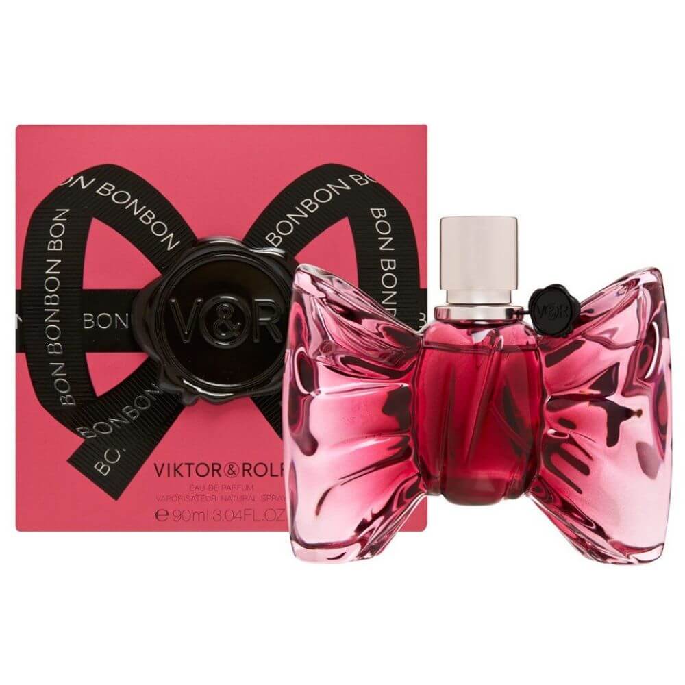 Viktor & Rolf Bonbon perfume bottle and packaging on a white background